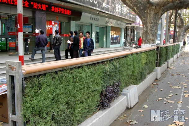 南京建成立體式綠島 草坪住上“樓房”