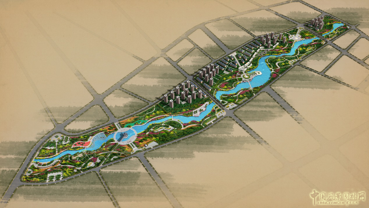 奇臺(tái)縣水磨河絲路商旅文化園景觀