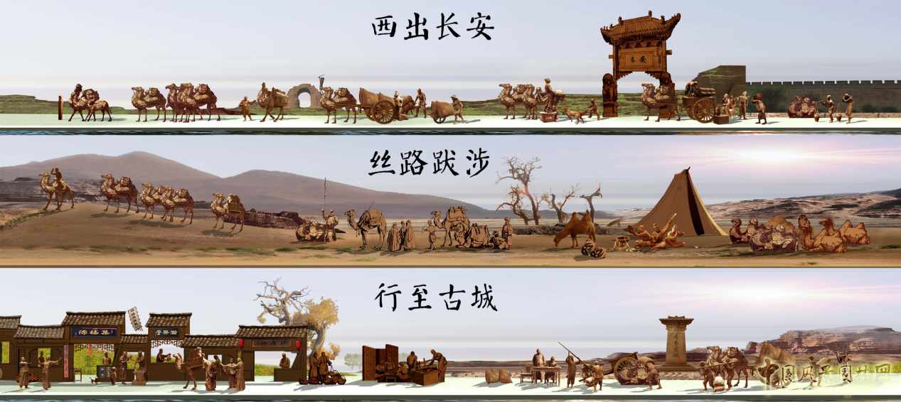 奇臺(tái)縣水磨河絲路商旅文化園景觀