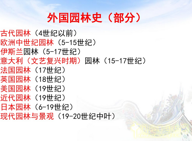 中外園林史知識重點(diǎn)（下）