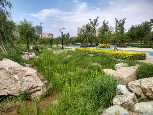 園冶杯專業(yè)獎：固安迎賓大道街角北、南公園